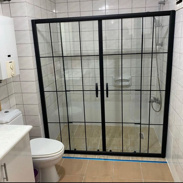 POOL SERİSİ SİYAH PROFİLLİ KAROLAJLI CAM DUŞAKABİN POOL SERİSİ SİYAH PROFİLLİ KAROLAJLI CAM DUŞAKABİN